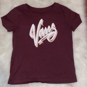 Maroon Vans Tee